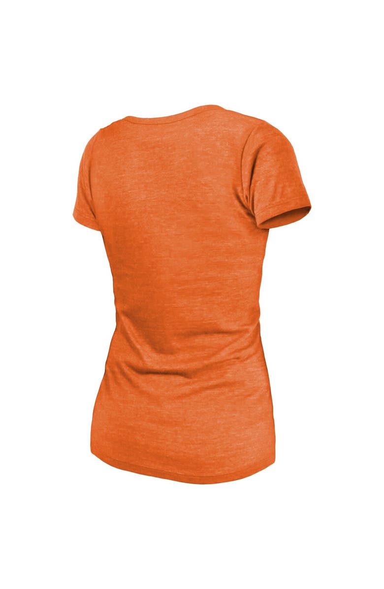 Majestic Threads Women's Majestic Threads Orange Detroit Tigers Khaki Wacky Co-op Tri-Blend T-Shirt, Alternate, color, Orange