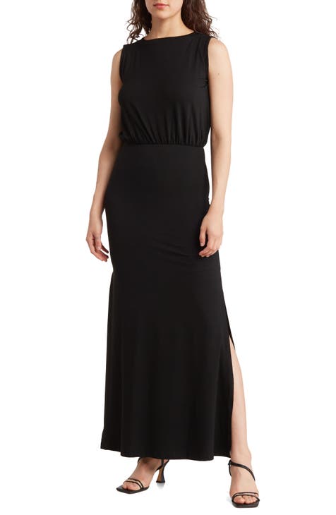 Sleeveless Blouson Maxi Dress