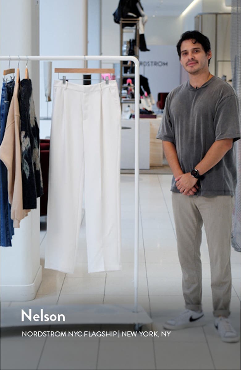 Luxe Suiting Column Wide Leg Trousers