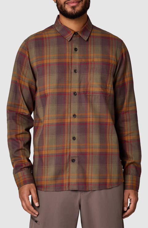 Ravenna Performance Flannel Button-Up Shirt