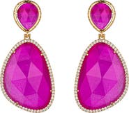 EYE CANDY LOS ANGELES Anya Purple Drop Earrings