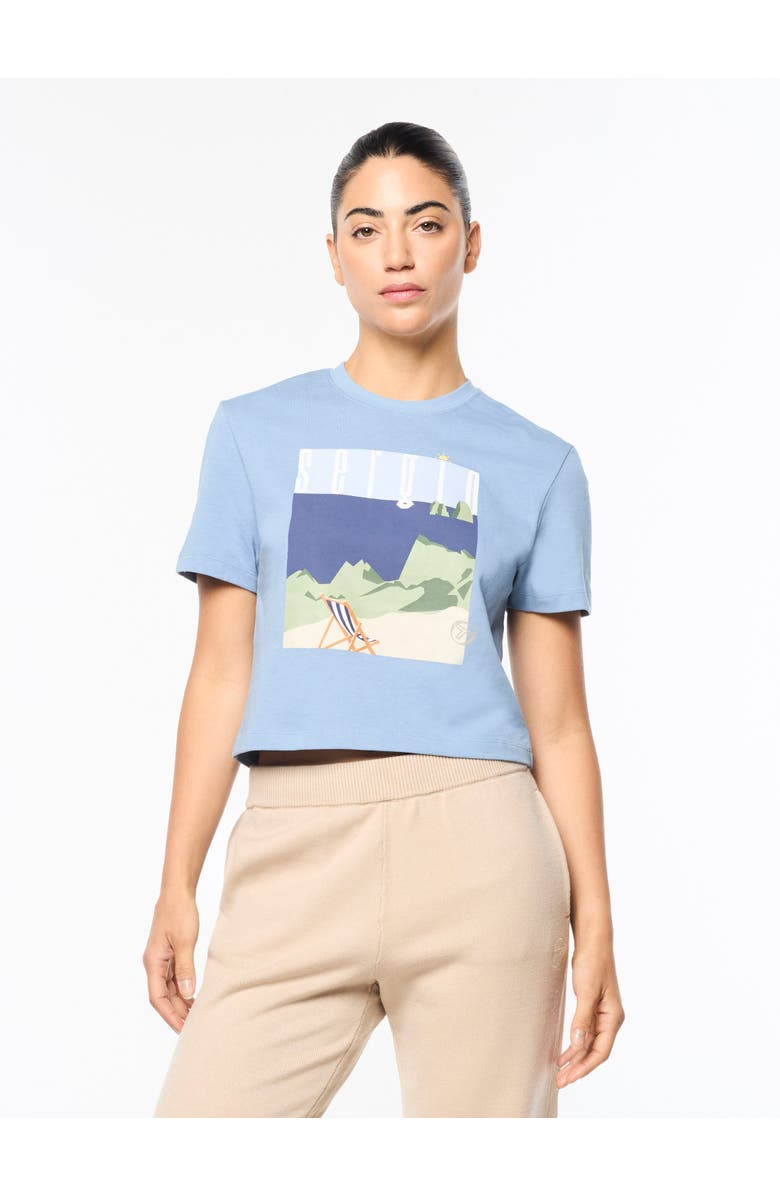 Sergio Tacchini Women's Tosca T-shirt, Alternate, color, Faded Denim