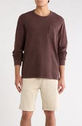Marine Layer Luxe Slub Organic Cotton Long Sleeve Pocket T-Shirt