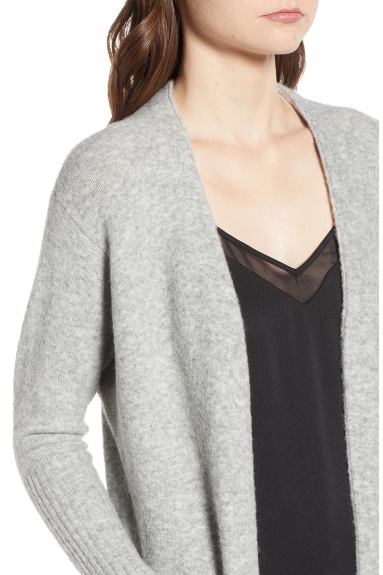 Long Knit Duster, Alternate, color, GREY LIGHT HEATHER