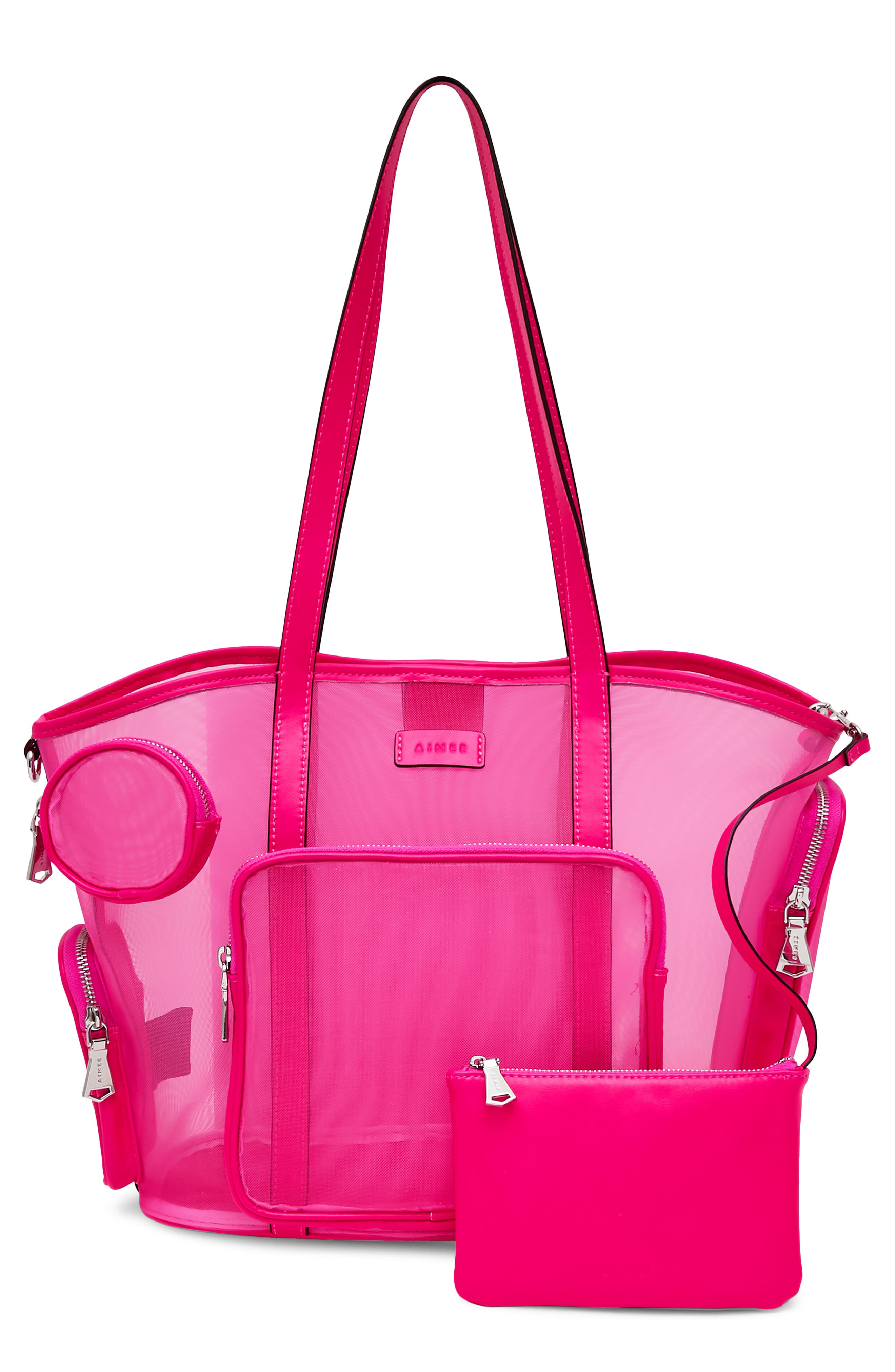 AIMEE The Skipper Cargo Tote, Main, color, Neon Pink