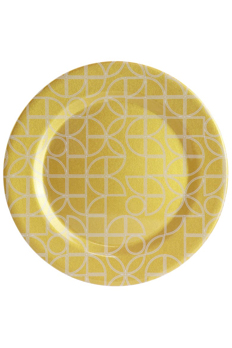 12 piece Melamine Dinnerware Set, Alternate, color, Gold