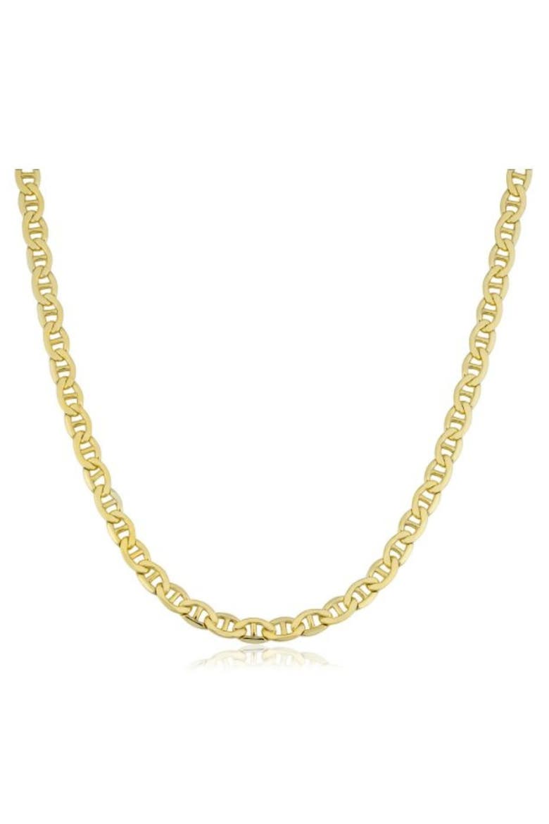 Fremada 14k Gold Filled Men's 5mm Mariner Link Chain Necklace, Alternate, color, 14k Yellow Gold
