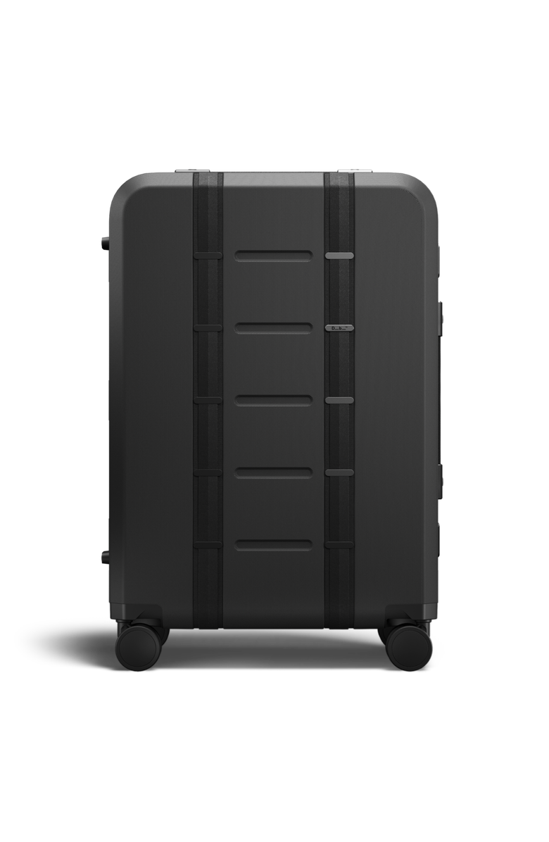 D_b_ Ramverk Pro Hardside 25 Inch Checked Luggage Spinner with Buckle Closure, Alternate, color, Black Out