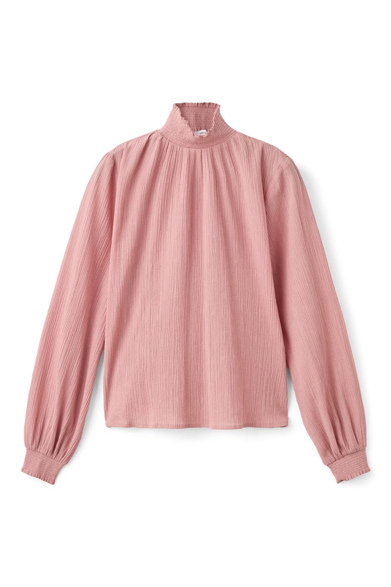 Mock Neck Blouse with Layered Embellishments, Alternate, color, LIGHT/ PASTEL PURPLE