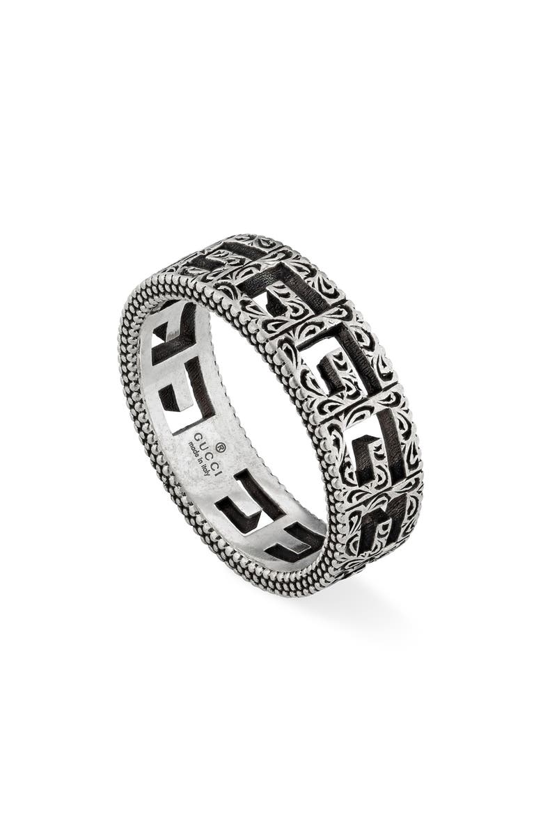 Gucci Square-G Band Ring, Main, color, 