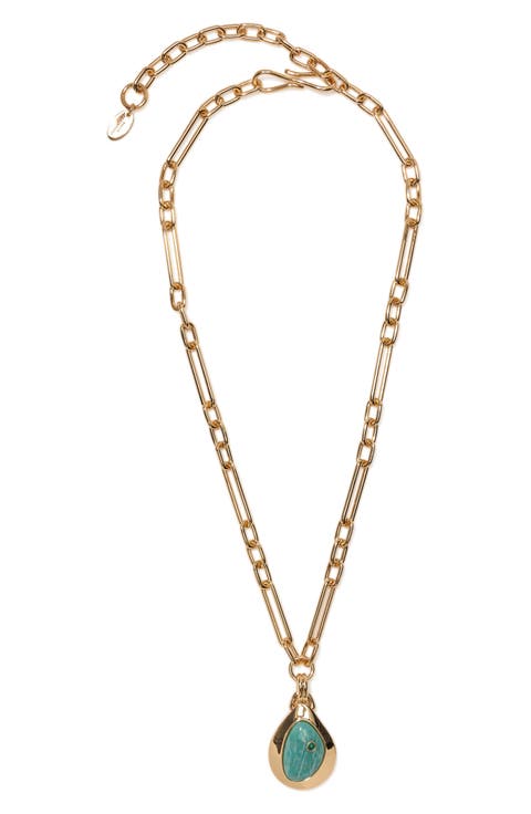 Pond Amazonite Pendant Necklace