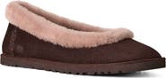 UGG® Zora Genuine Shearling Trim Ballet Flat