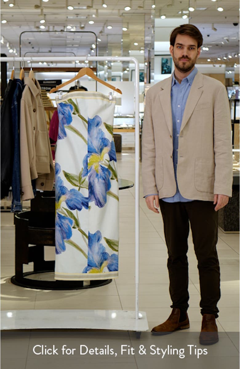 Tess Floral Print Strapless Column Dress, sales video thumbnail