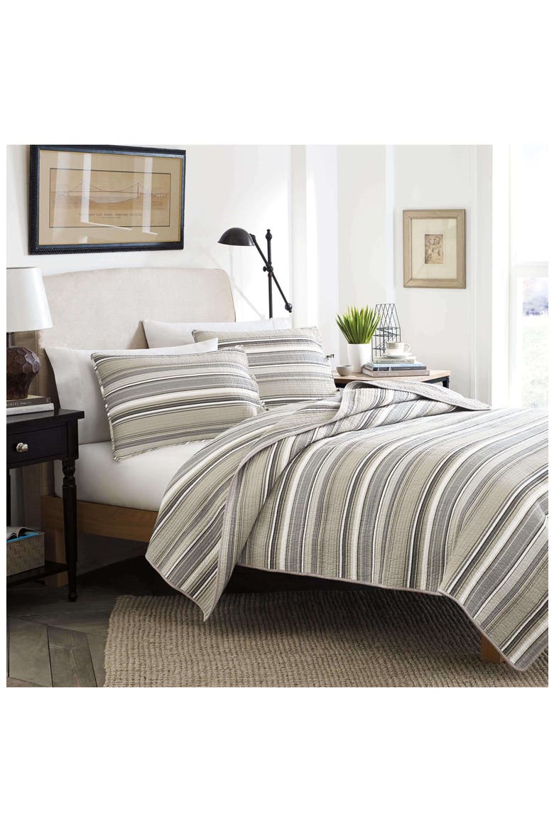 Fresno Quilt & Sham Set, Alternate, color, DARK GREY