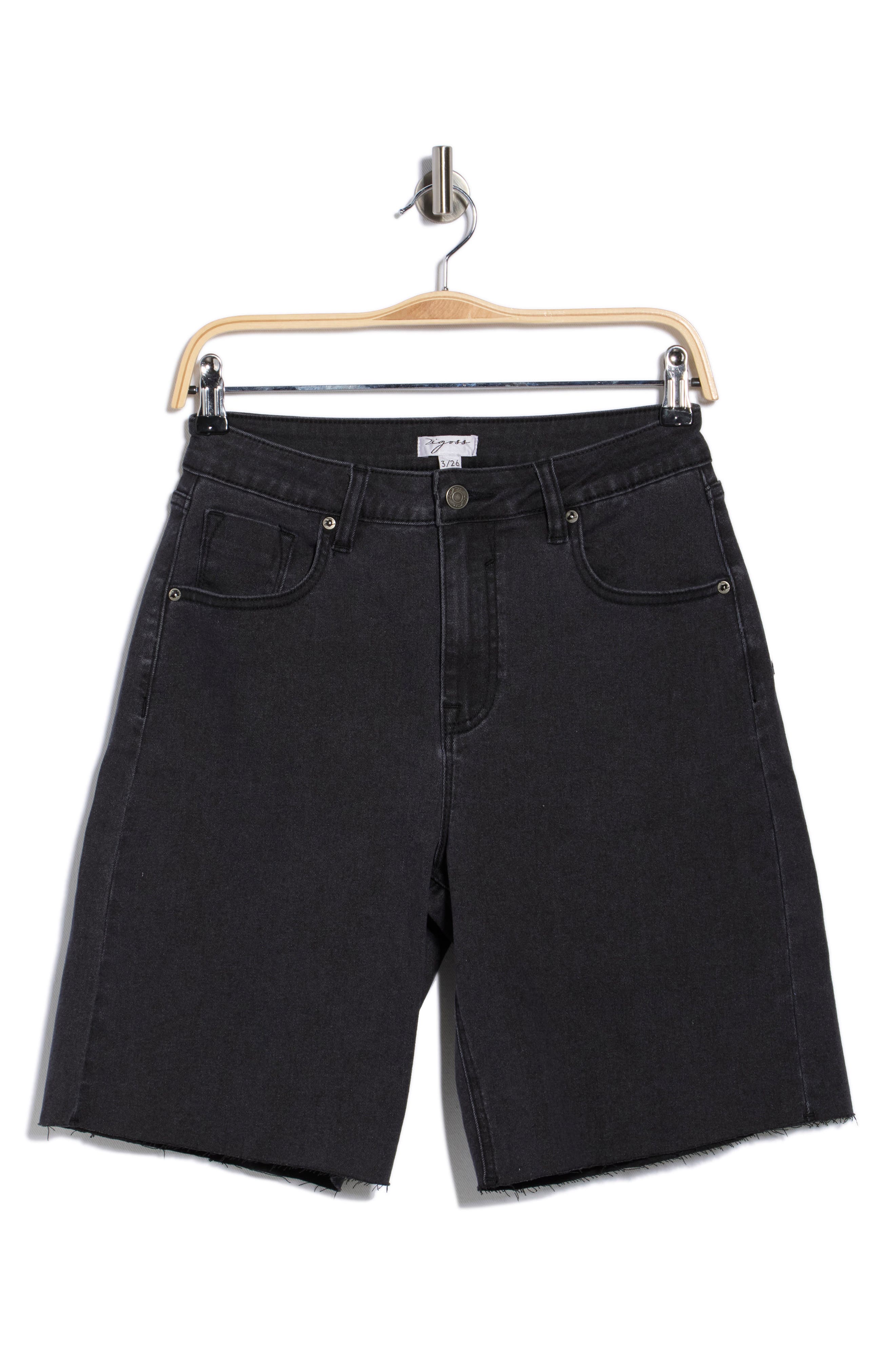 Vigoss Denim Cuff Off Bermuda Shorts
