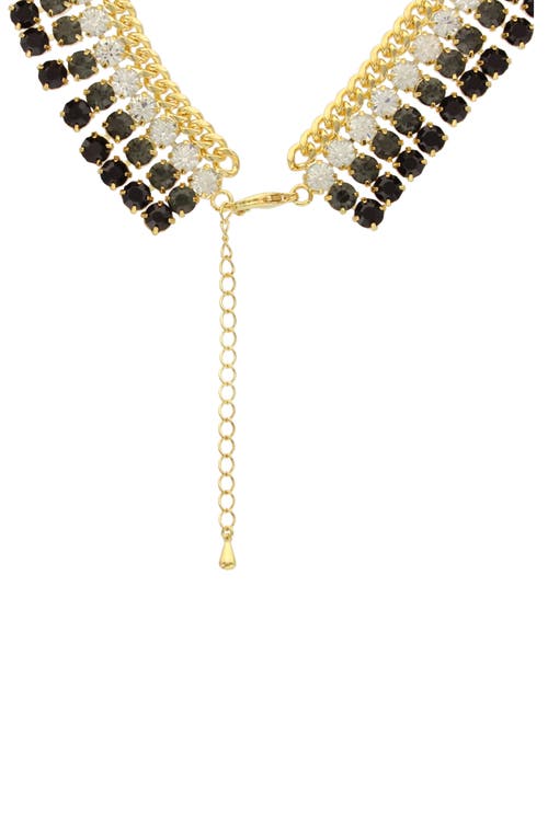Olivia Welles Statement Crystal Necklace In Multi