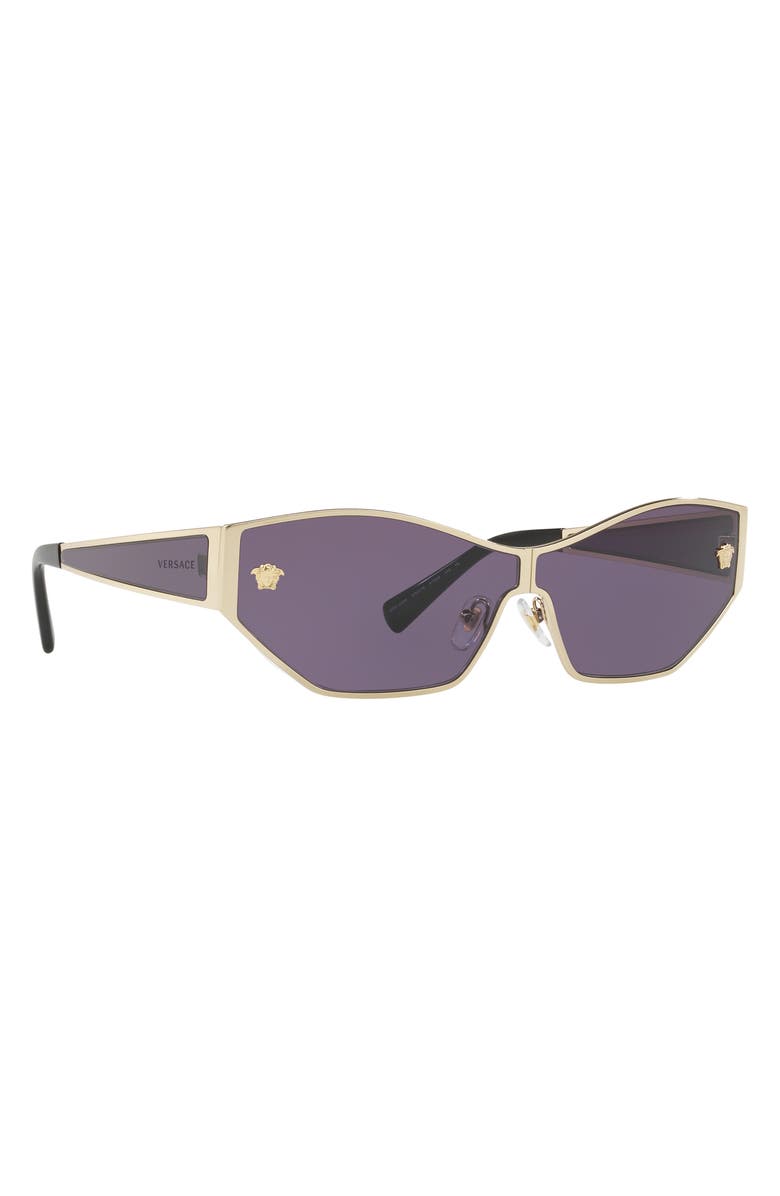 Versace 67mm Polarized Gradient Butterfly Sunglasses, Alternate, color, 