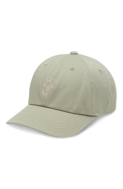 Flower Embroidery Peak Hat