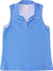 RuffleButts UPF50+ Sleeveless Polo Active Top