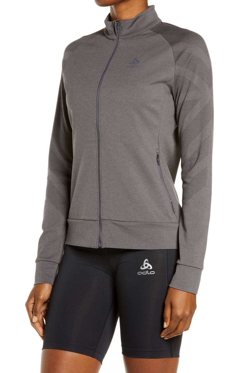 Odlo Women's Concord Full Zip Midlayer Running Top, Alternate, color, 