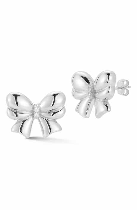 GLAZE JEWELRY Bow Stud Earrings