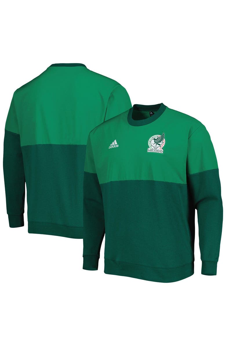 adidas Men's adidas Green Mexico National Team DNA Pullover Sweatshirt, Alternate, color, 