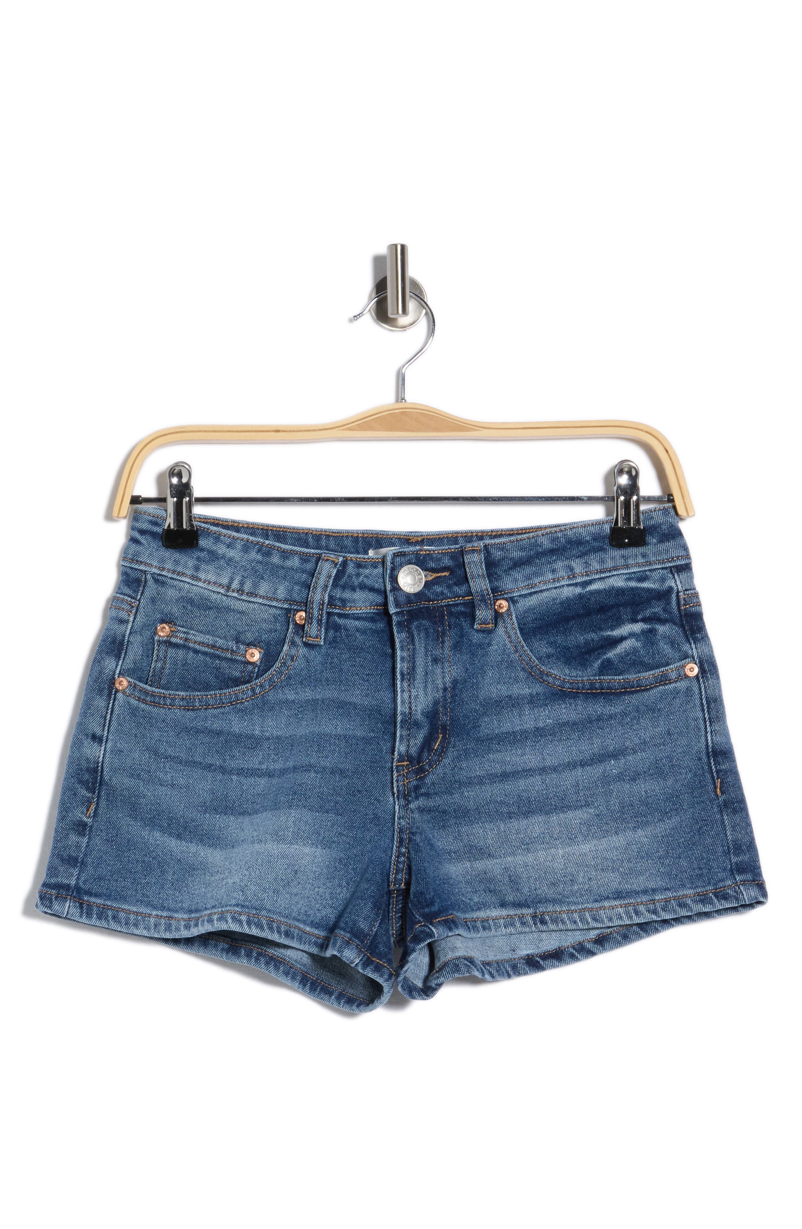 Madden Girl Low Rise Mini Denim Shorts