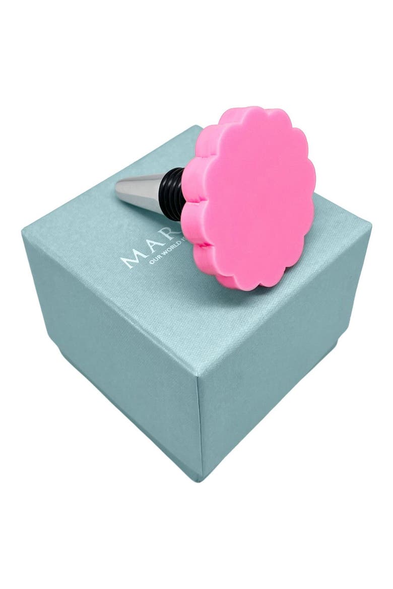 Scallop Bottle Stopper, Alternate, color, PINK