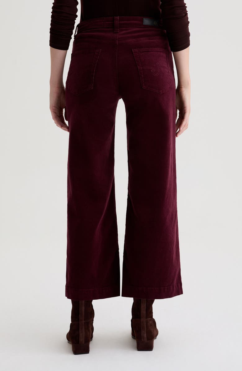 AG Saige Mid Rise Ankle Wide Leg Corduroy Pants, Alternate, color,