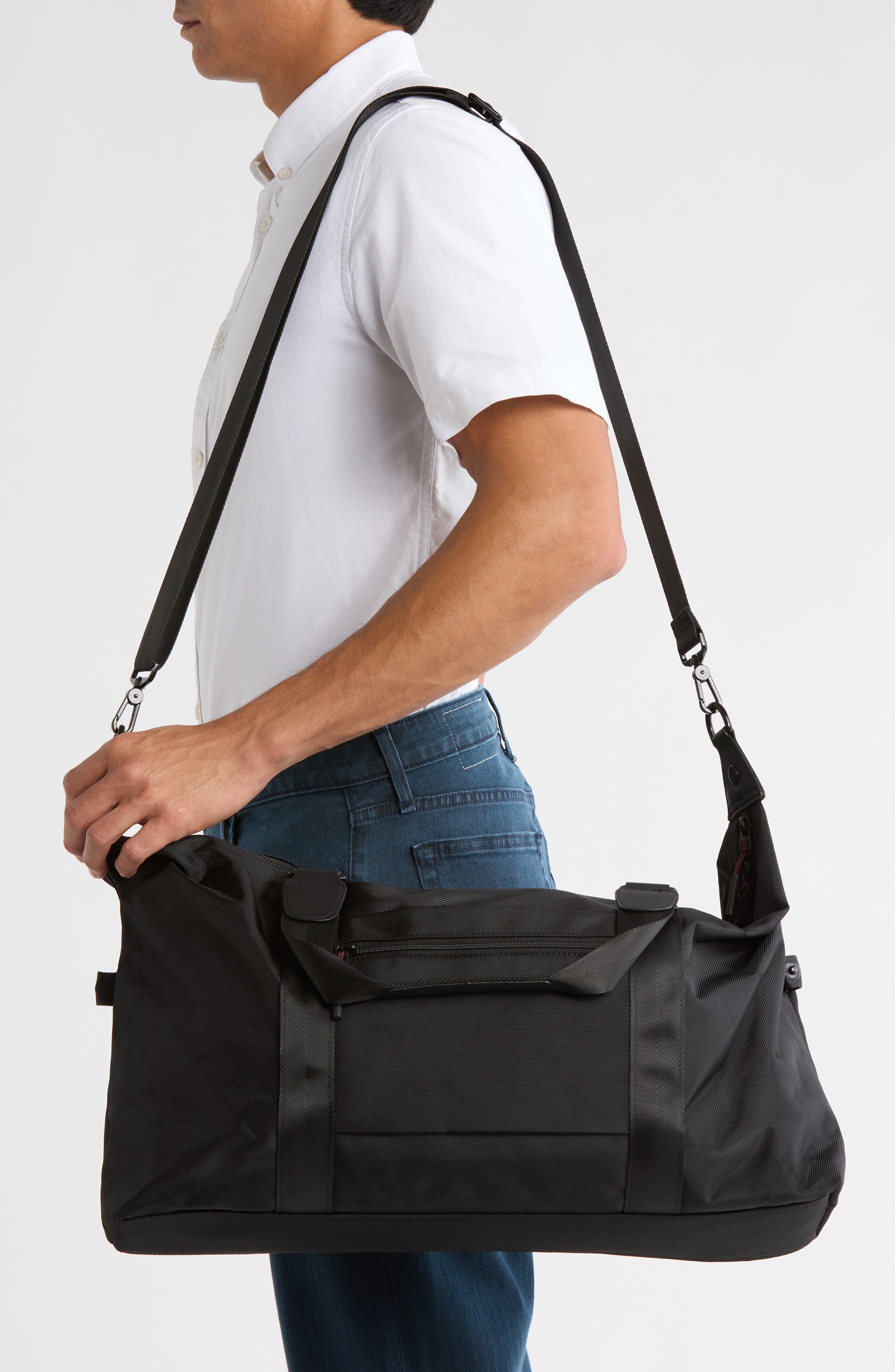 Bonobos Ballistic Nylon Duffle Bag, Alternate, color, Black