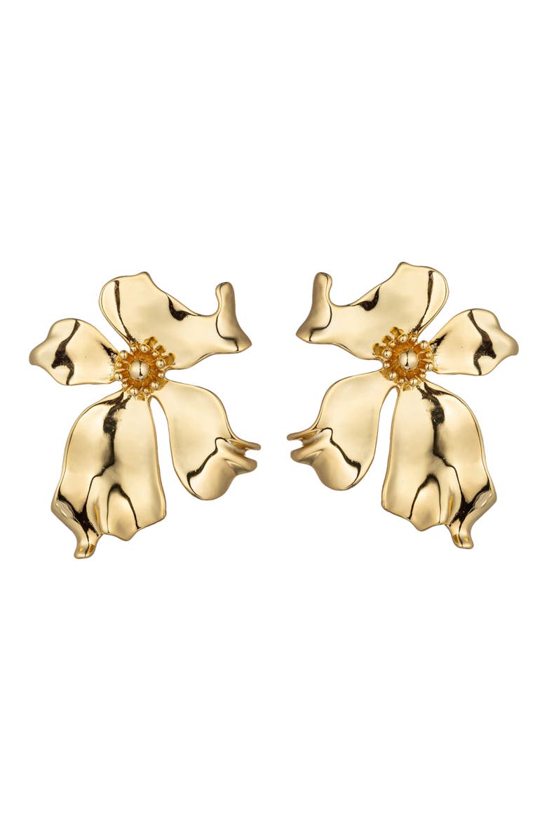 The Luxe Collection Georgia Earrings, Main, color, GOLD