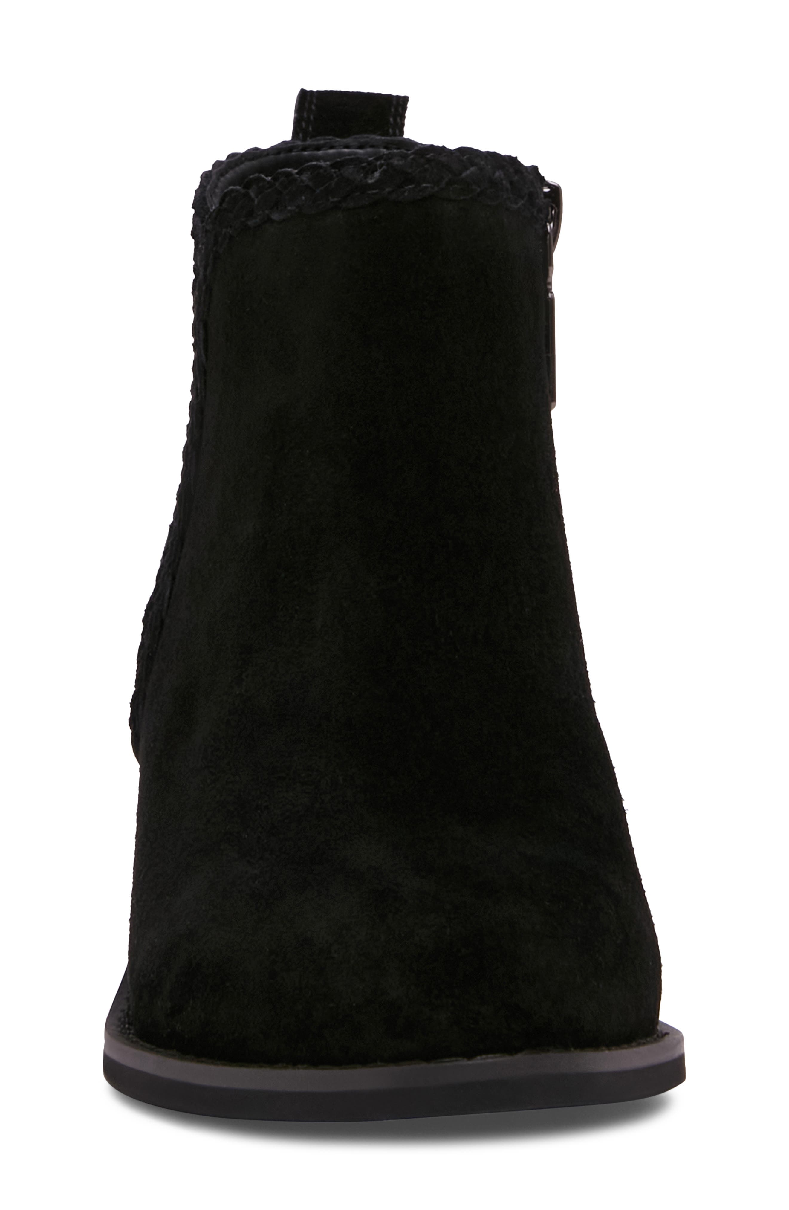 Temple Waterproof Ankle Bootie, Alternate, color, BLACK SUED
