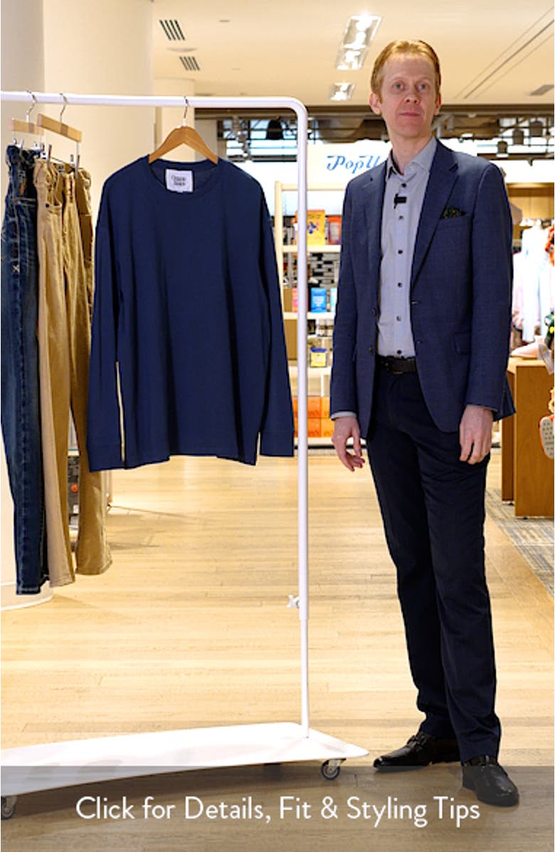 True Heavy Skater Long Sleeve Organic Cotton T-Shirt, sales video thumbnail