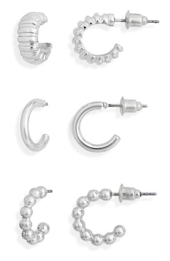 Nordstrom Rack 3-pack Huggie Hoop Earrings