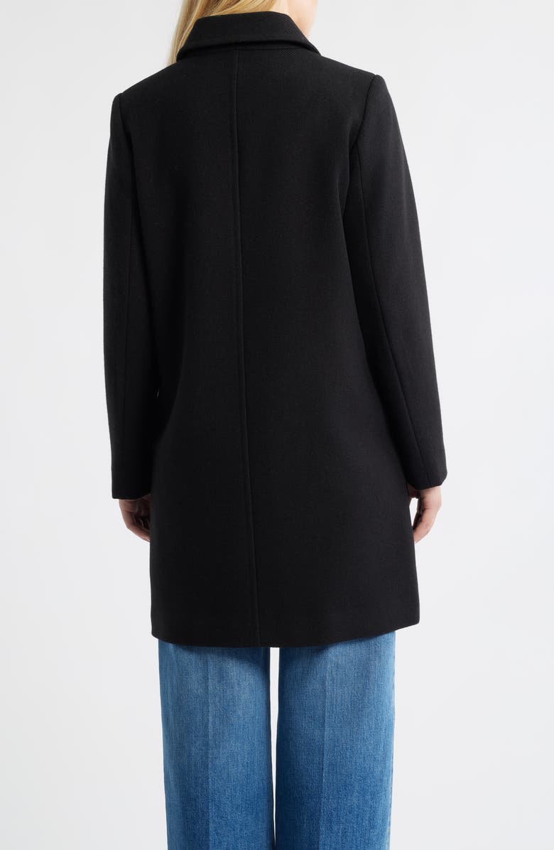 Sam Edelman Inset Waist Coat, Alternate, color, Black