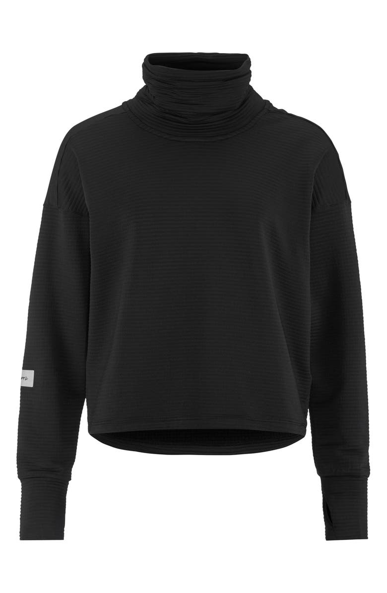 Craft Subz Turtleneck Jersey Sweatshirt, Alternate, color, Black