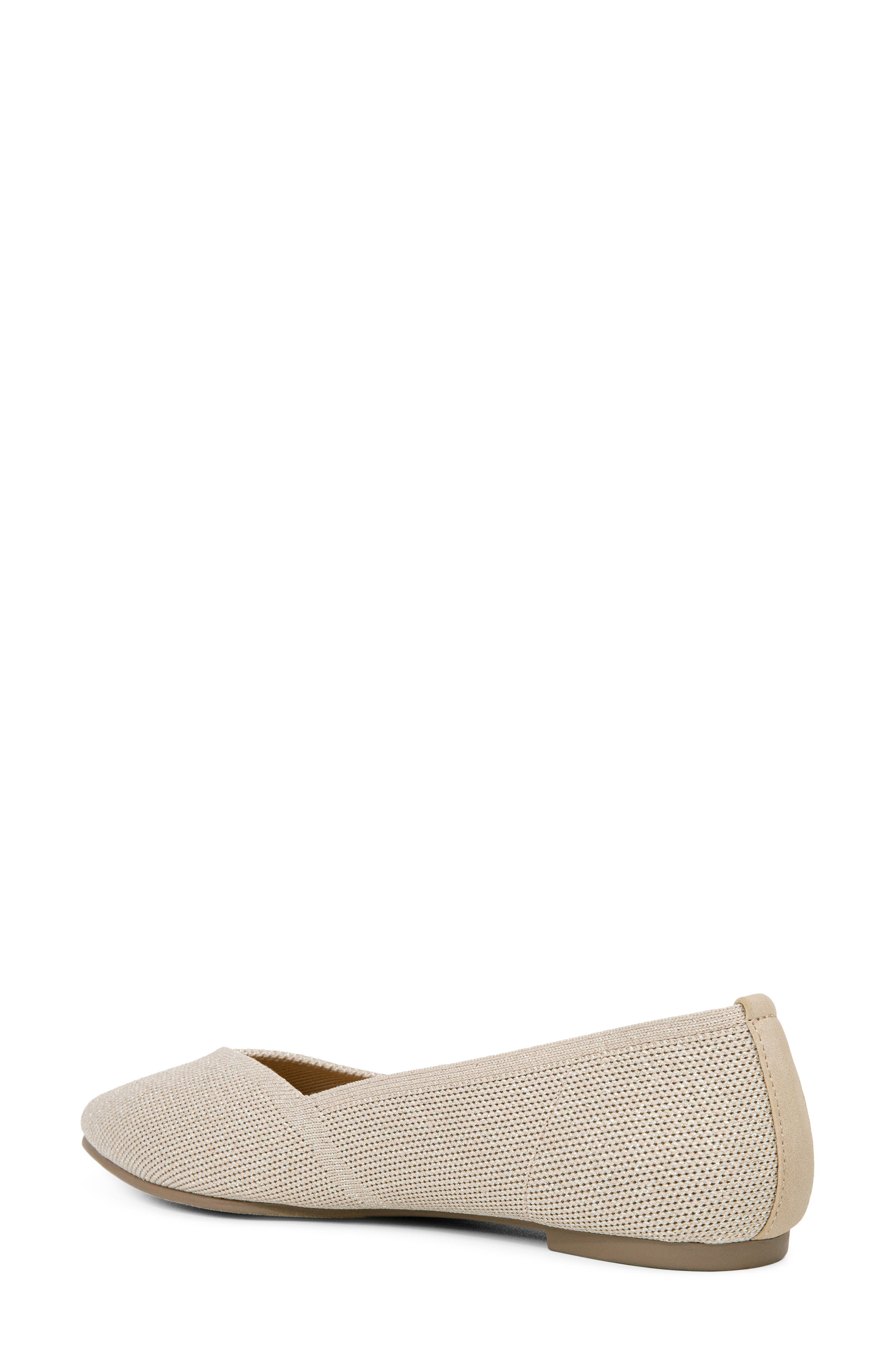 Alivia Pointed Toe Flat, Alternate, color, BISQUE