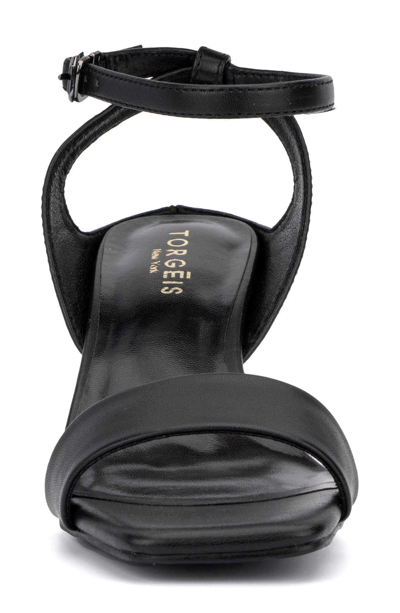 TORGEIS Candida Ankle Strap Block Heel Sandal, Alternate, color, Black