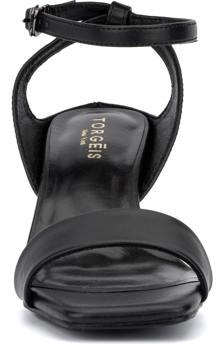TORGEIS Candida Ankle Strap Block Heel Sandal, Alternate, color, Black