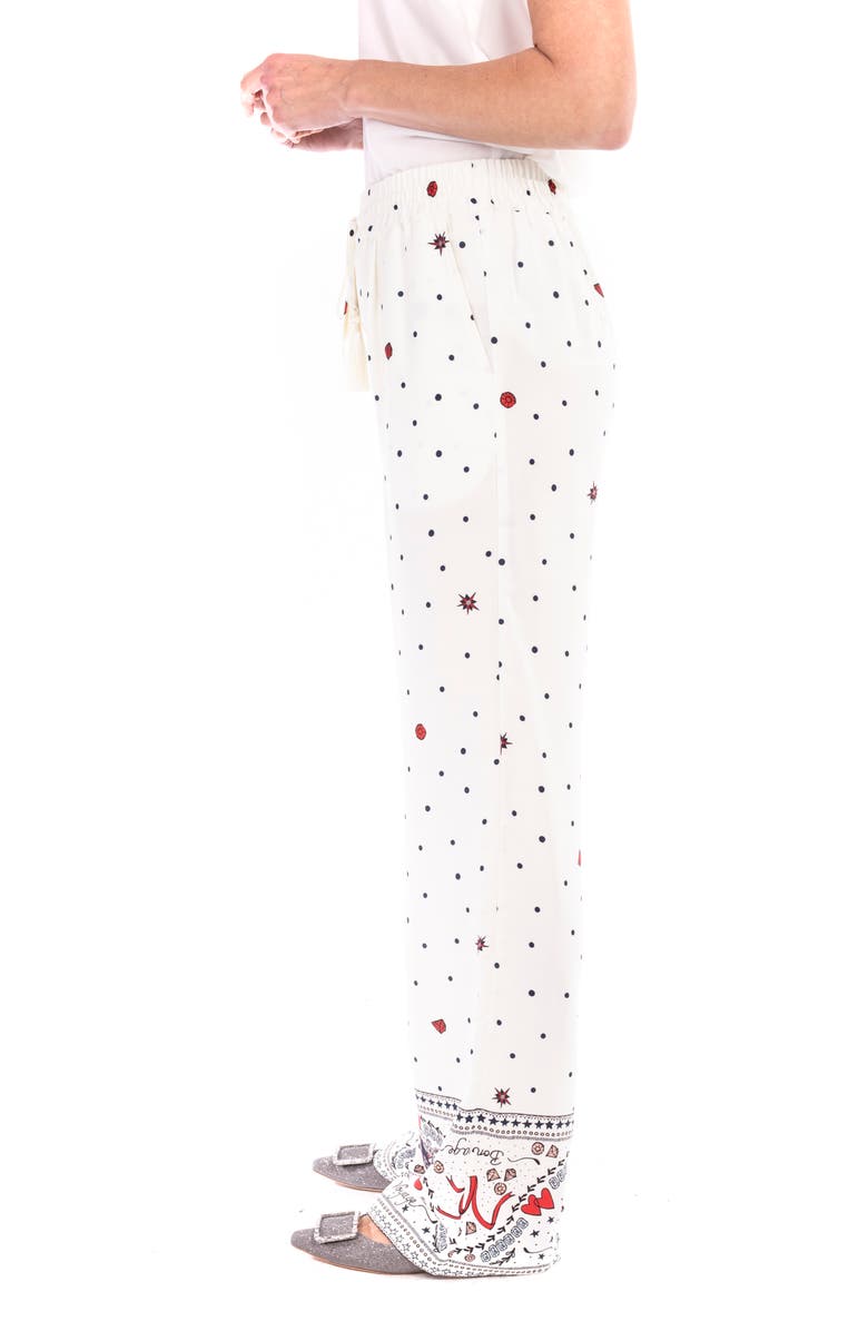 Badgley Mischka Collection Border Print Drawstring Pants, Alternate, color,