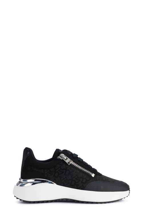 Shop Dkny Zacata Platform Wedge Sneaker In Black