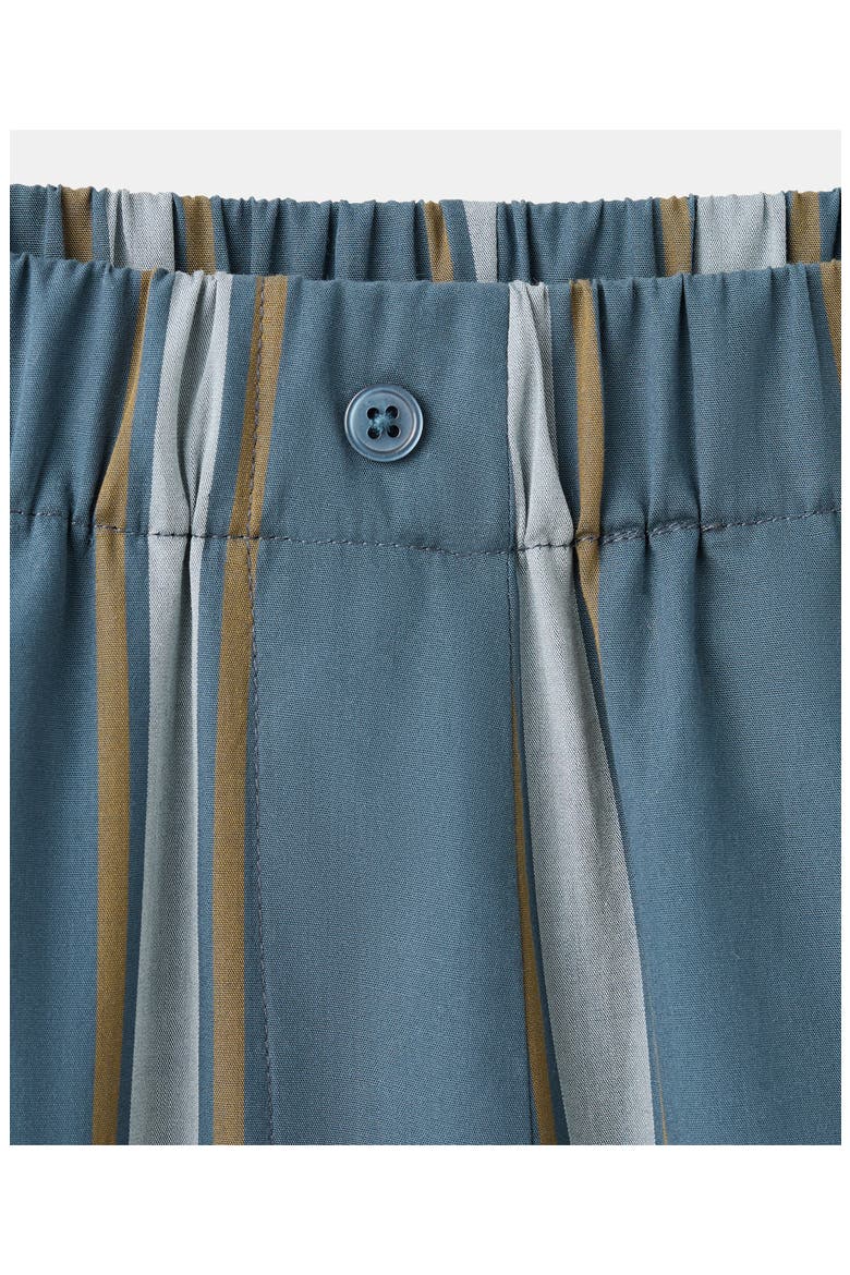 Stripe Cotton Pajama Pants, Alternate, color, TURQUOISE