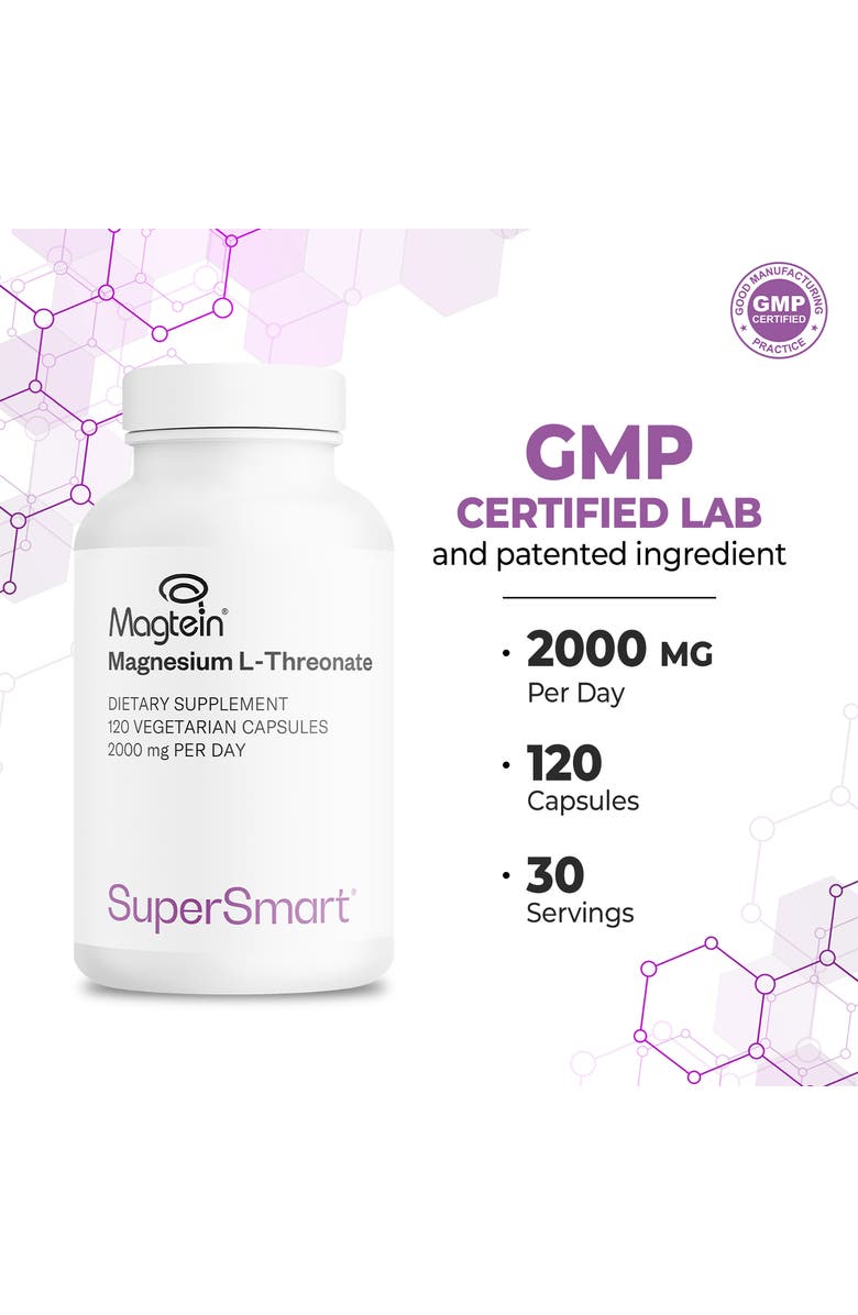 SuperSmart Magnesium L-Threonate 2000mg, Alternate, color, NO COLOR