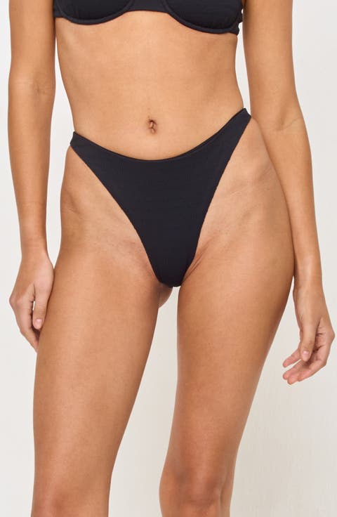 Leilani Bitsy Pucker Textured Bikini Bottoms