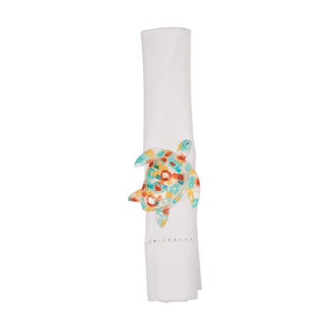 Caicos Sea life Napkin Ring A/2