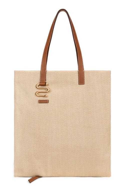 Cult Gaia Sandy Packable Raffia Tote In Cream