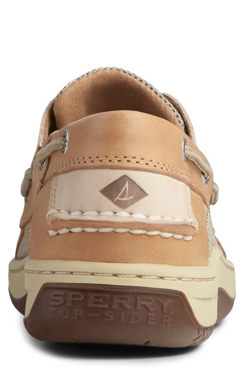 Sperry Top-sider® Sperry Billfish™ 3-eye Boat Shoe In Tan/beige Leather
