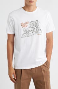 Brixton Wellston Tailored Fit Cotton Graphic T-Shirt