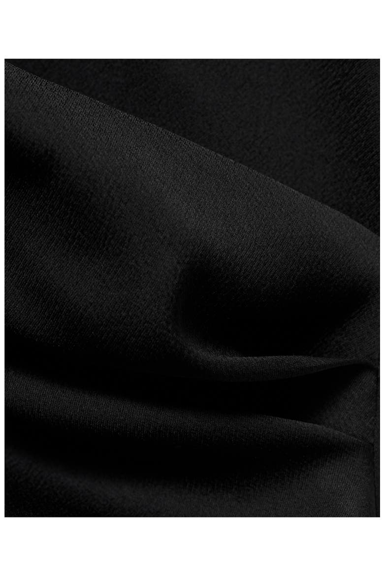 Wrap Front Top, Alternate, color, BLACK