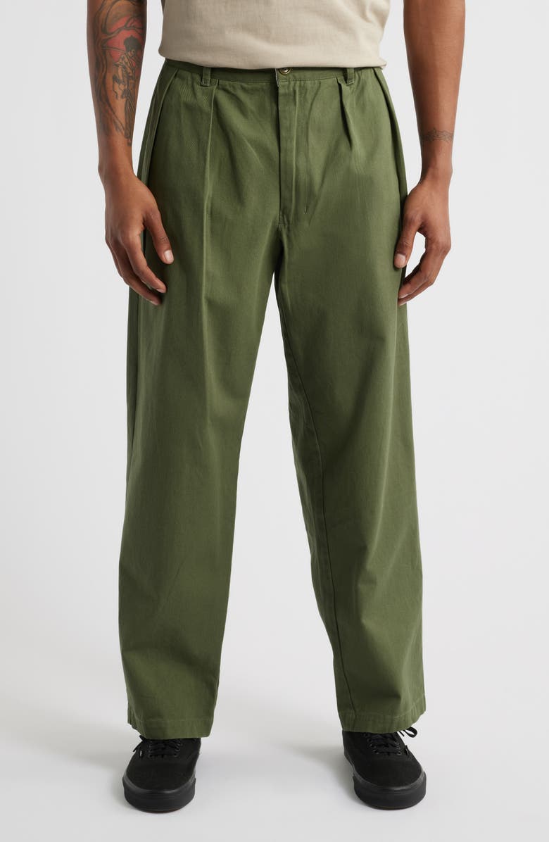 Service Works Drill Part Timer Cotton Twill Pants, Main, color, Olive